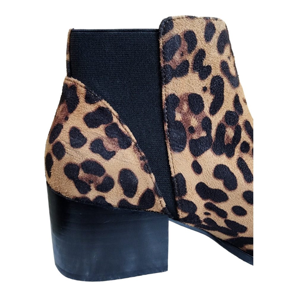 Chinese Laundry Finn Leopard Print Ankle Bootie Size 6.5 - Picture 7 of 11
